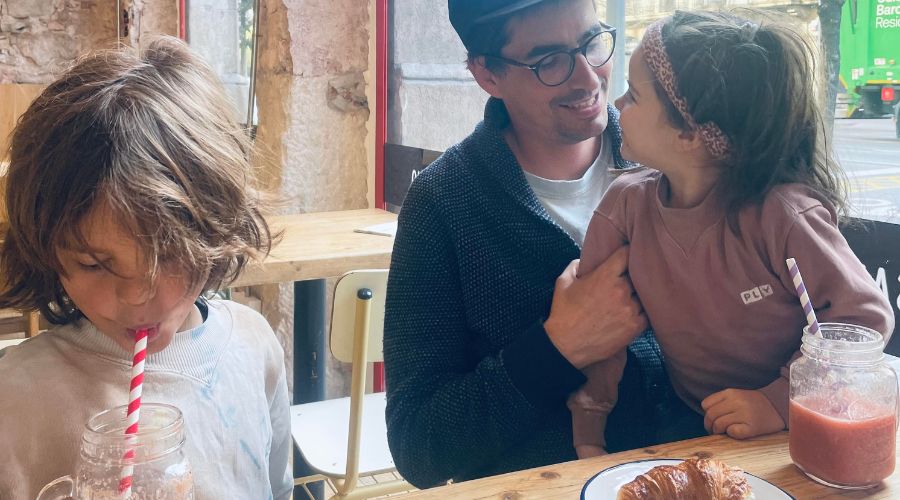 Breakfast with Diana's family