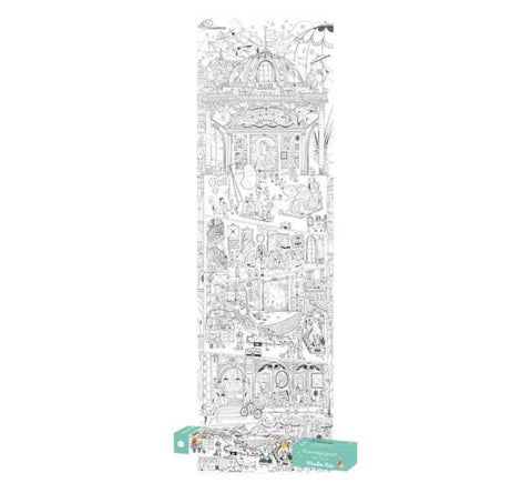 Moulin Roty Les Parisiennes Giant Coloring Poster