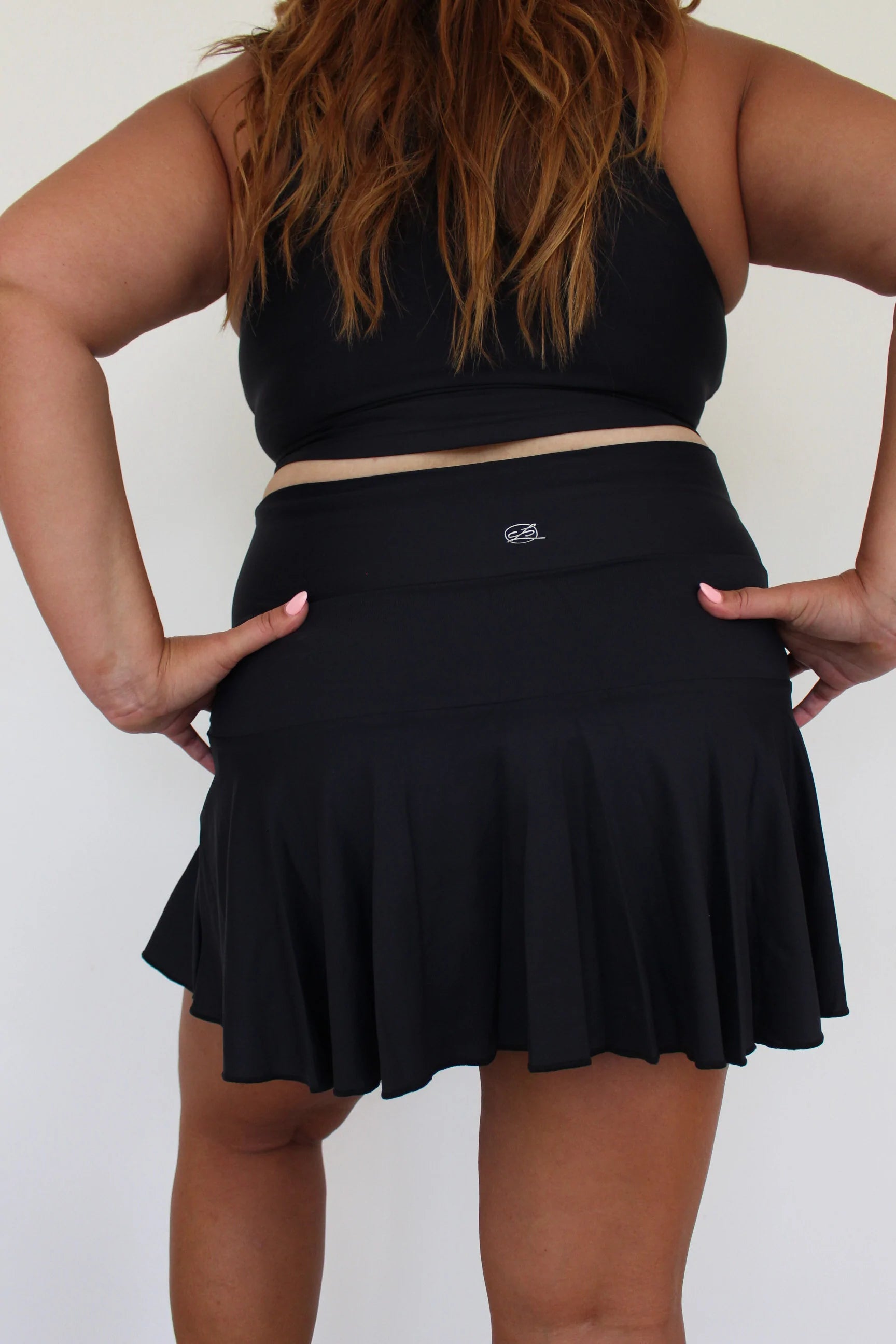 Midnight Eco Long Skort with Pockets | Be Activewear