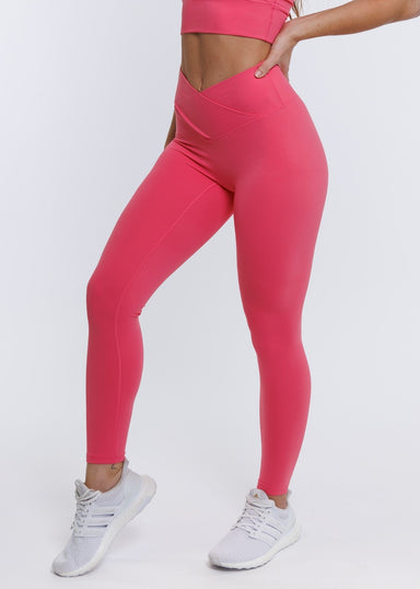 Aqua and Pink Leggings - BeKeane Healthy & Fit