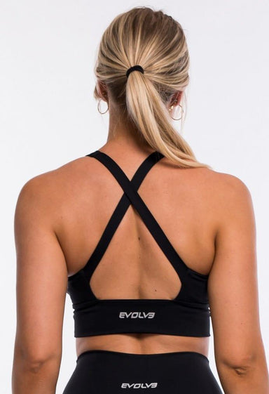 Base Racer Back Sports Bra - Black Camo - Ryderwear