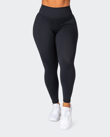 Signature Scrunch Ankle Length Leggings - Neon Grape - Muscle Nation