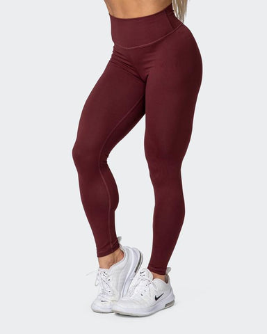 Lava Red Scrunch Bum Leggings