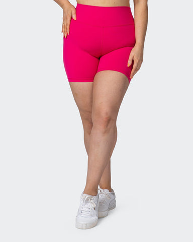 Signature Scrunch Bike Shorts - Hot Pink - Muscle Nation