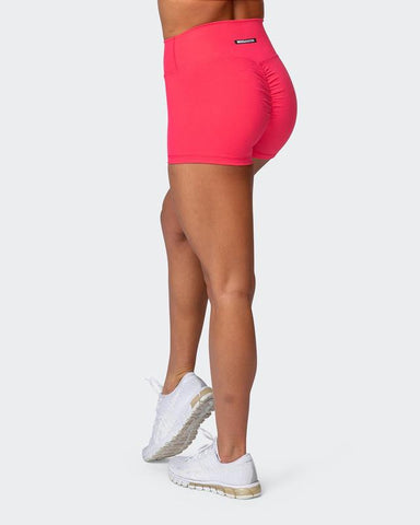 Swoosh Pink Scrunch Bum Booty Shorts