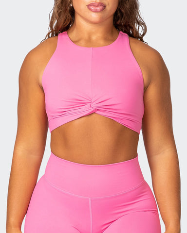 Sleek Long Sleeve Bra - Bubblegum