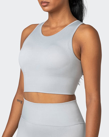 Evolve Seamless Longline Sports Bra - Black - Ryderwear