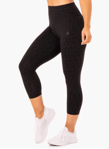 7/8 High Waisted Leggings - Black - Ryderwear