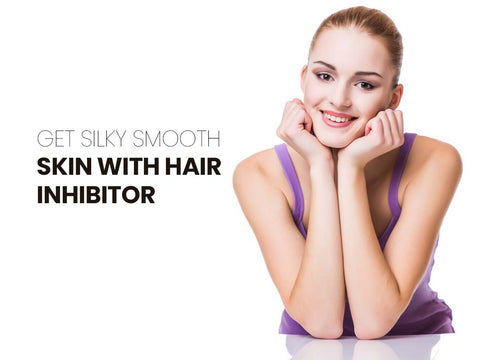Silky smooth skin with effective hair inhibitor for lasting results.