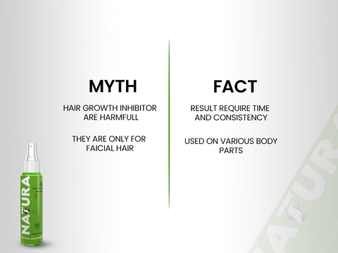 Myth vs. Fact: Hair growth inhibitor safety and efficacy, suitable for all body areas with consistent use