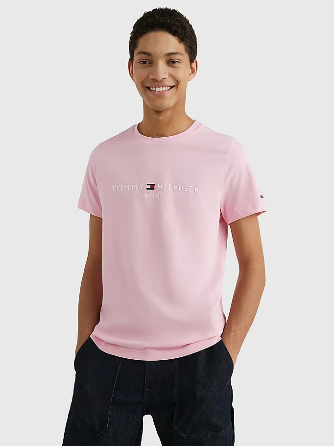 Tommy Hilfiger Slim Fit Logo T-Shirt Classic Pink Heroes