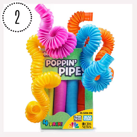 pop tubes 4 pack in bright colors