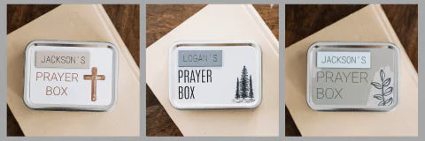 prayer boxes styles for boys and men.
