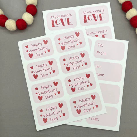 all 3 pdf pages included in this valentine's day printable download.