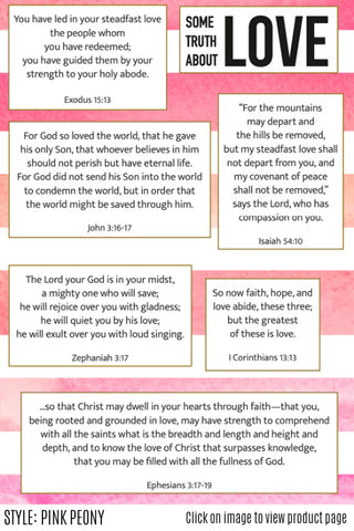Bible verses about love.