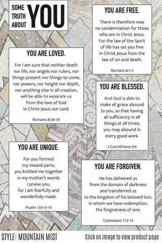 Bible verses and truth about you.