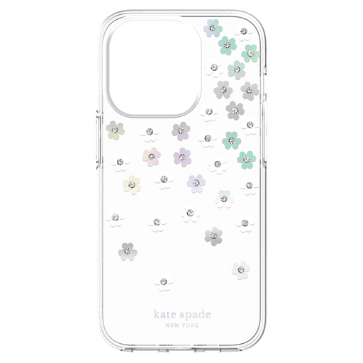  kate spade new york Protective Hardshell Case Compatible with  Apple iPhone 14 Pro - Hollyhock Floral Clear [KSIPH-223-HHCCS] : Cell  Phones & Accessories