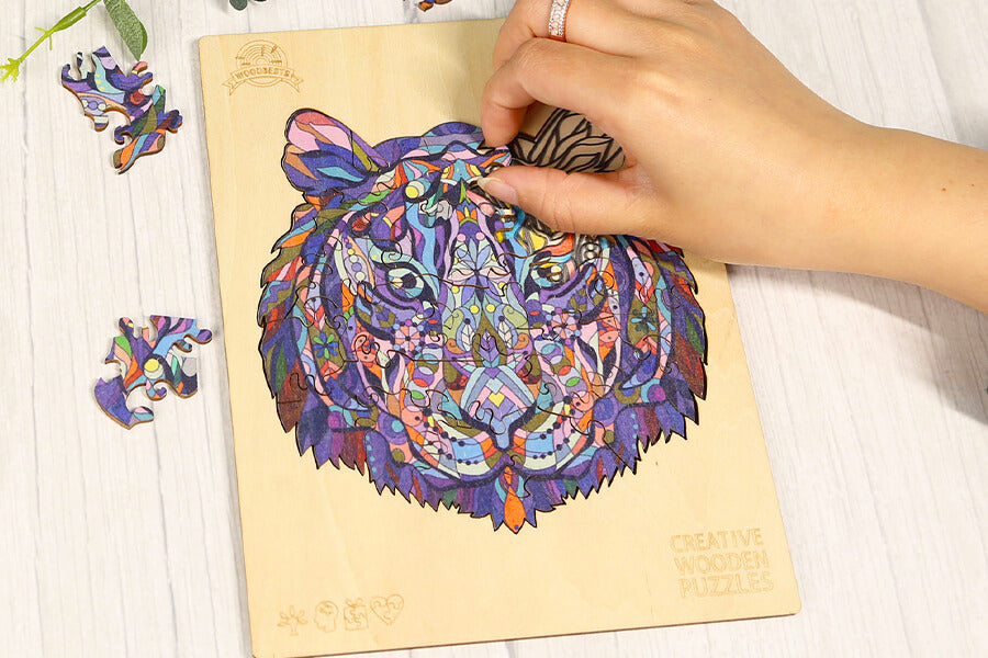 puzzle en bois tigre