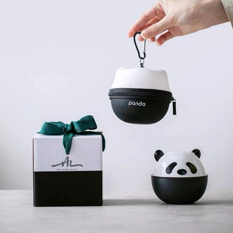 #180 Panda Portable Tea Set Customized Travel Bag