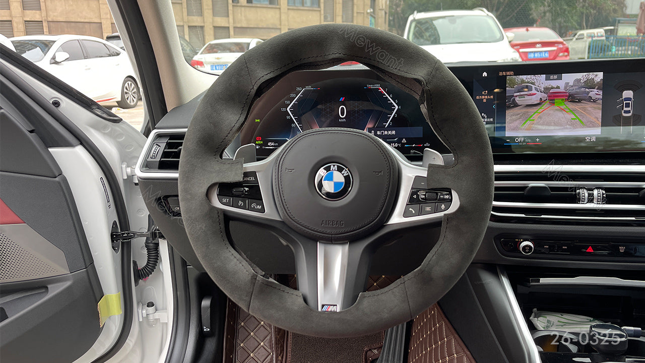 Werten Sie den Innenraum Ihres BMW mit einem individuellen Alcantara-Lenkradbezug-Set von MEWANT auf!