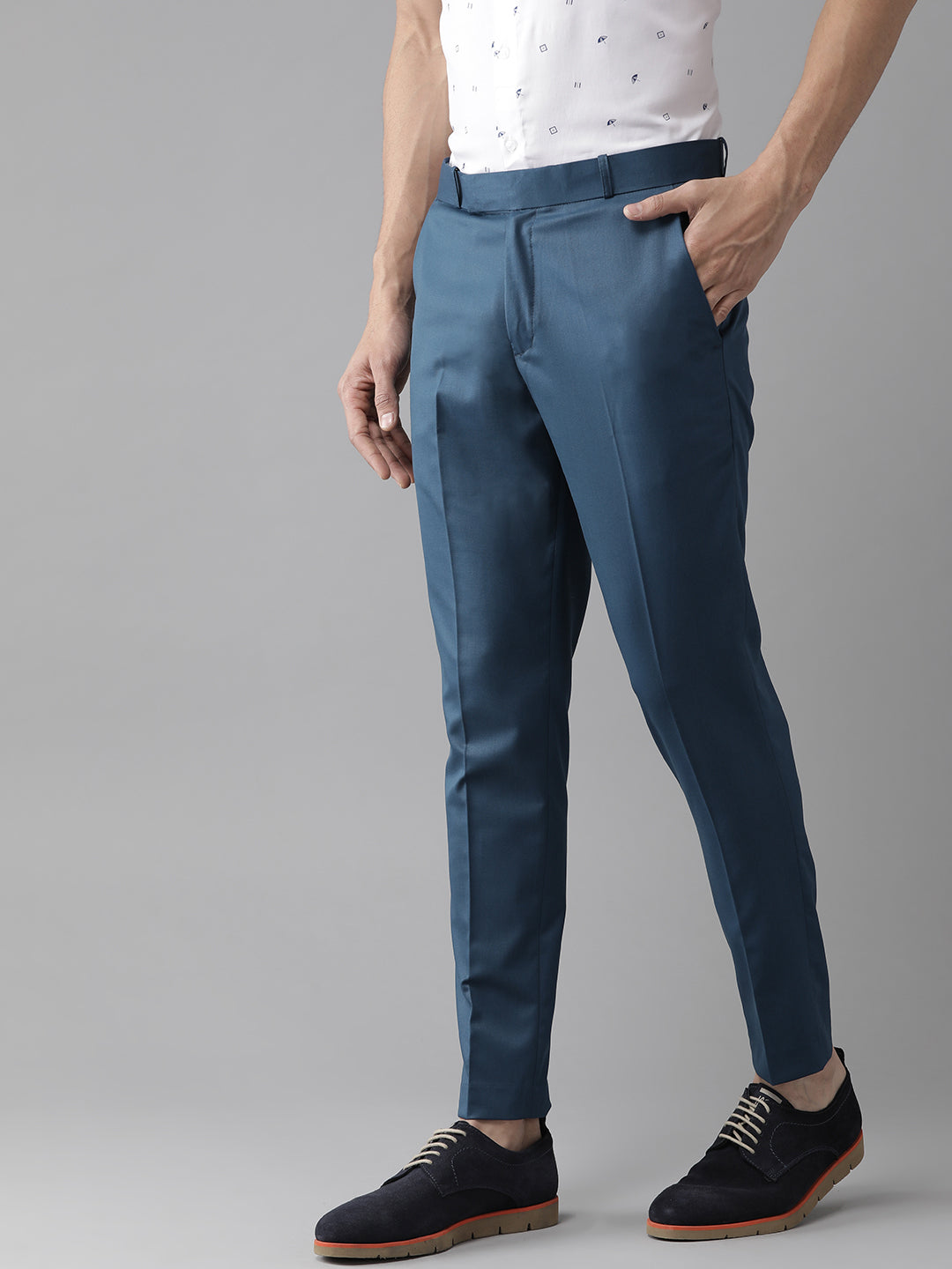 Buy navy Trousers & Pants for Men by JOHN PLAYERS Online | Ajio.com