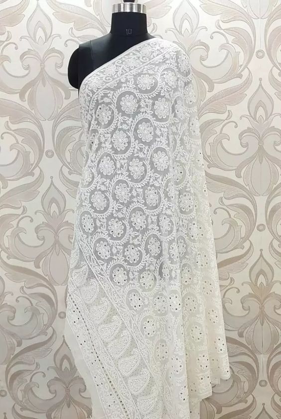 A Chikankari Dupatta