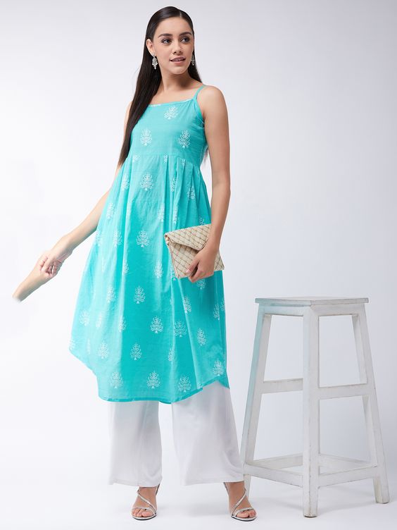  Strappy Cotton Kurta