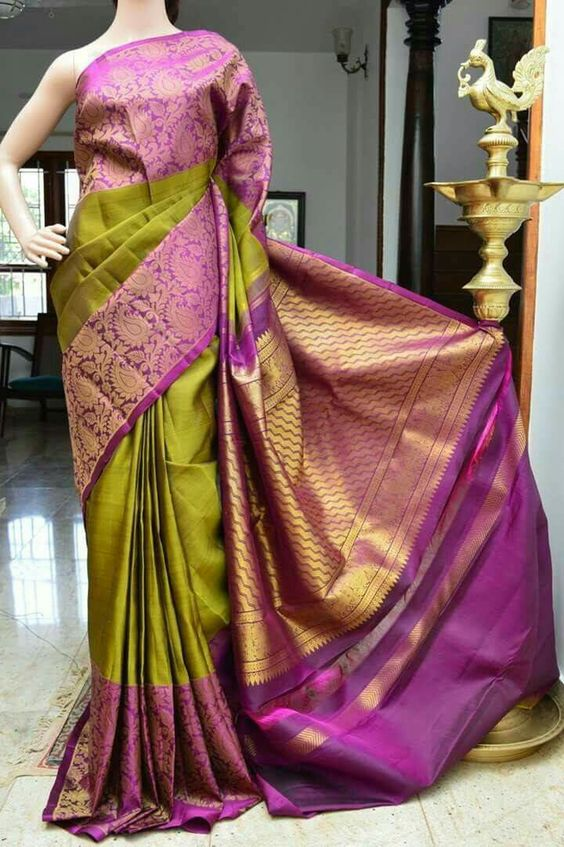 Green Silk saree