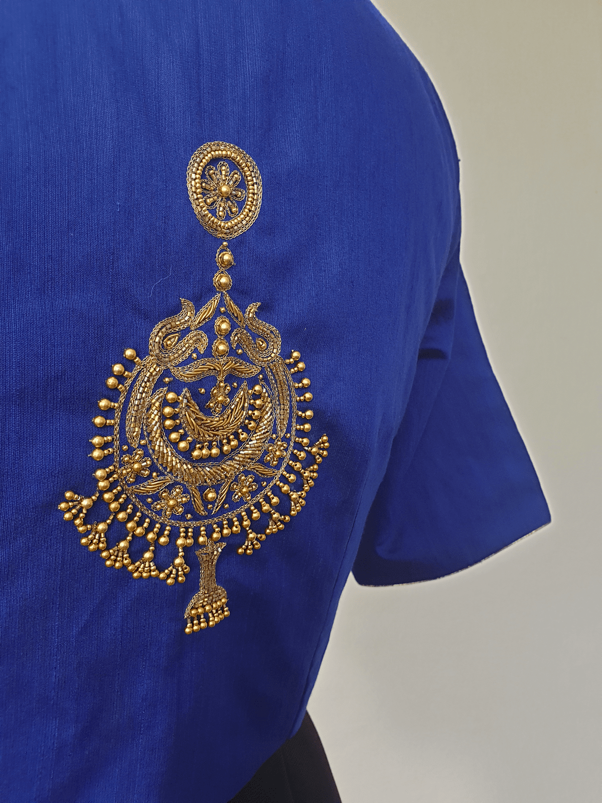 Temple-jewellery inspired saree