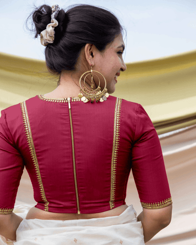 Sweetheart Red Silk Sleeveless Readymade Saree Blouse Sweetheart Neck Deep  Sweetheart Back Openable From Back Side With Hooks -  Canada