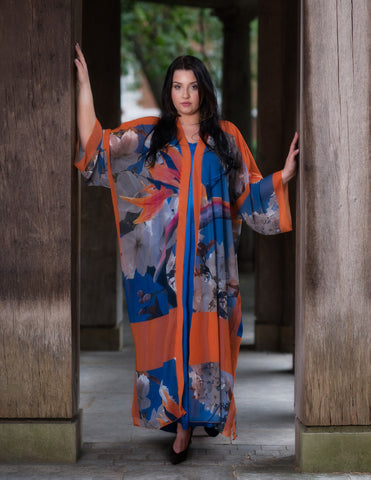 Bird of Paradise Cherry Blossom Kimono