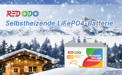 Redodo 12V 100Ah LiFePO4 Batterie mit Selbsterwärmung--Umsatzsteuerbef