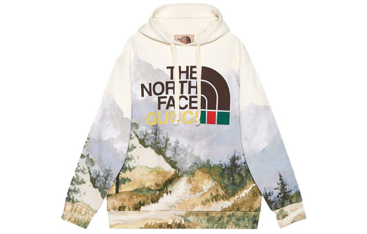 T-shirt The North Face x Gucci White size M International in Cotton -  35996419