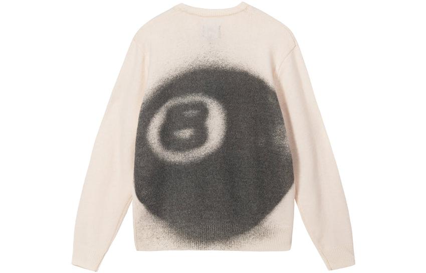 Stussy 8 Ball Spray Sweater Ivor | POIZON