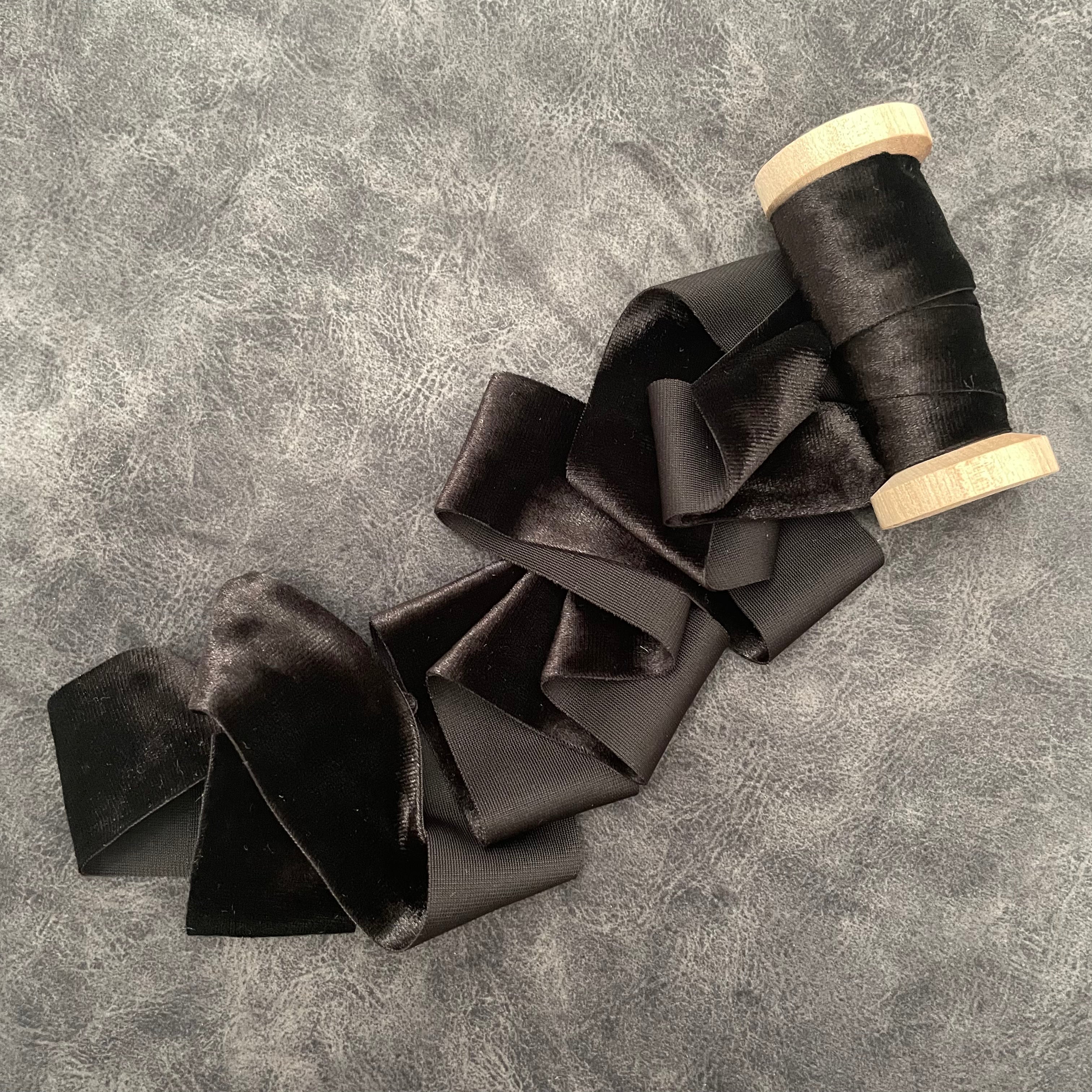 Black Taffeta Styling Ribbons – Champagne & Grit
