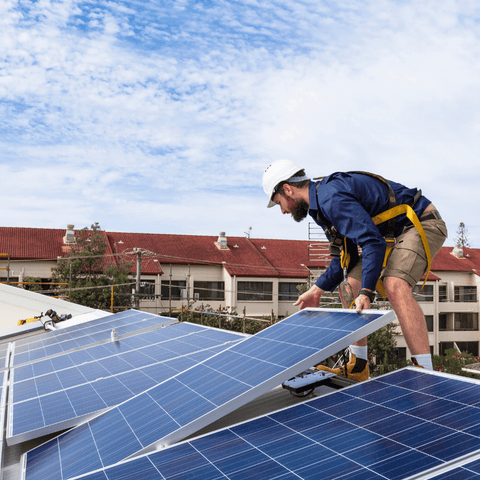 Solaranlage mit Modulen made in Germany