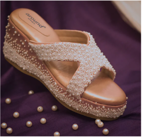 Comfortable Nude Wedding Shoes from Around Always
