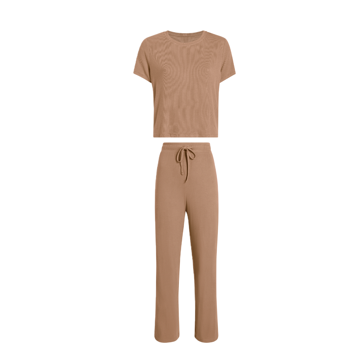 Ribbed Pajama Set | Cinnamon - nuuds