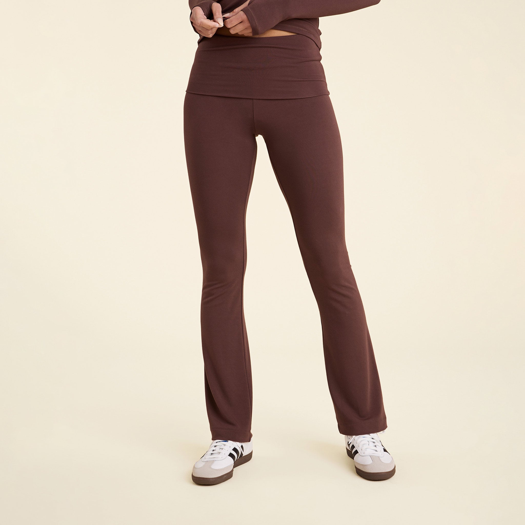Double Ribbed Legging Chocolate – Sugar Popped