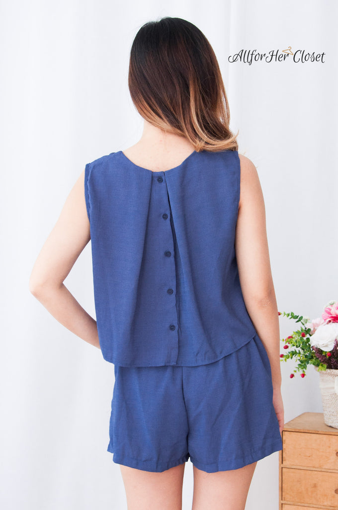 buttoned playsuit