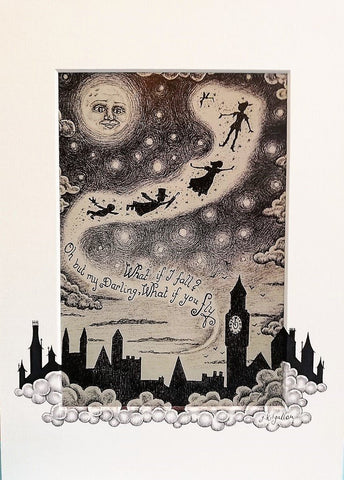 Jenni Kilgallon print- Peter Pan Flying to Neverland