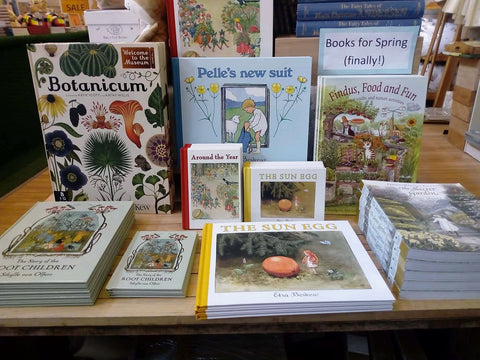 Spring book display, Tales for Tadpoles