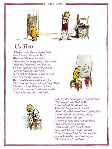 Print: Winnie the Pooh, Us Two