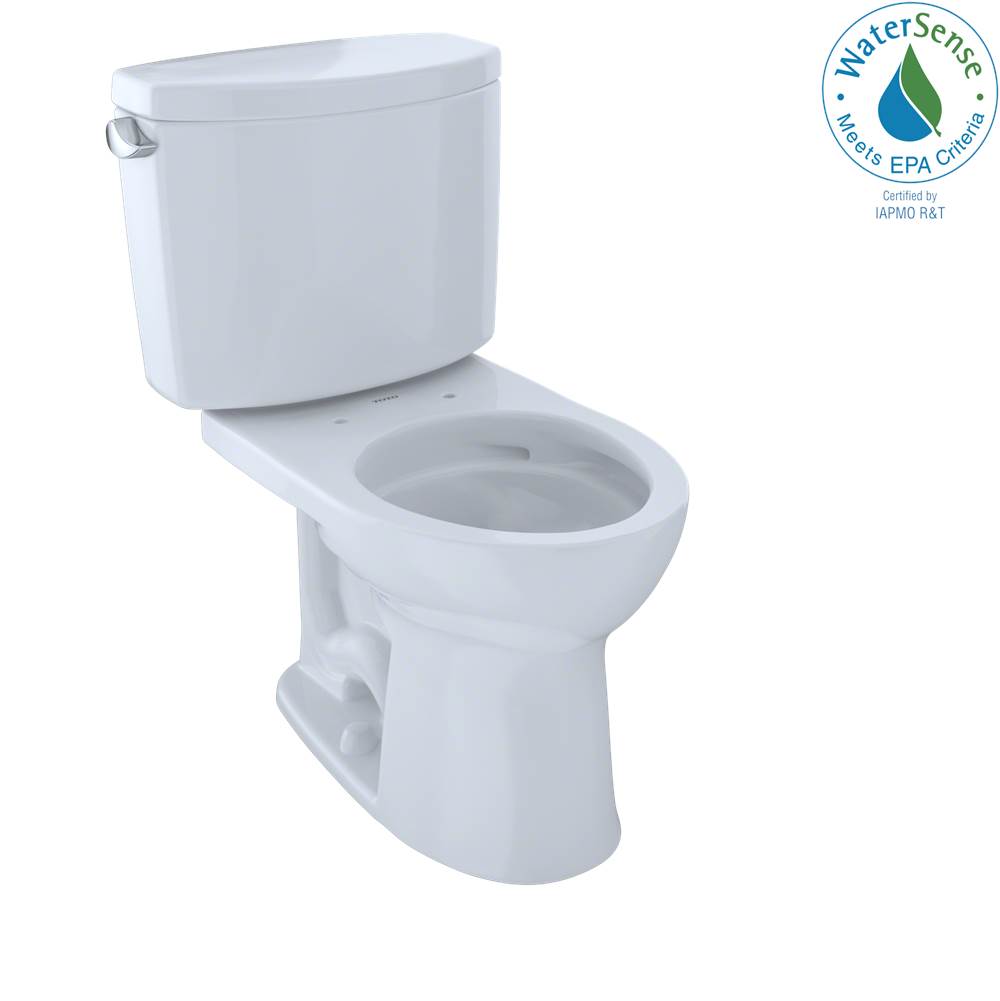 Toto Drake II Two-piece Toilet, Round Bowl, 1.28 GPF (Seat Sold Separately) Toto