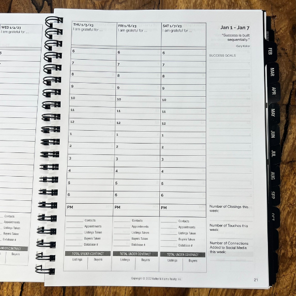 Keller Williams BOLD Planner kwredlabel