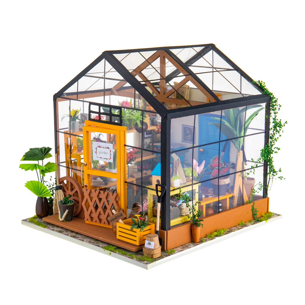 DIY Miniature House Kit Flavory Coffee Shop, Tiny House Kit for