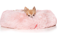 donut hondenmand roze