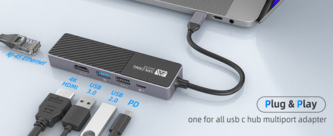 yiyang NVMe SSD Hub, USB C HUB Type C 3.1 to M.2 NVME NGFF HD 4K