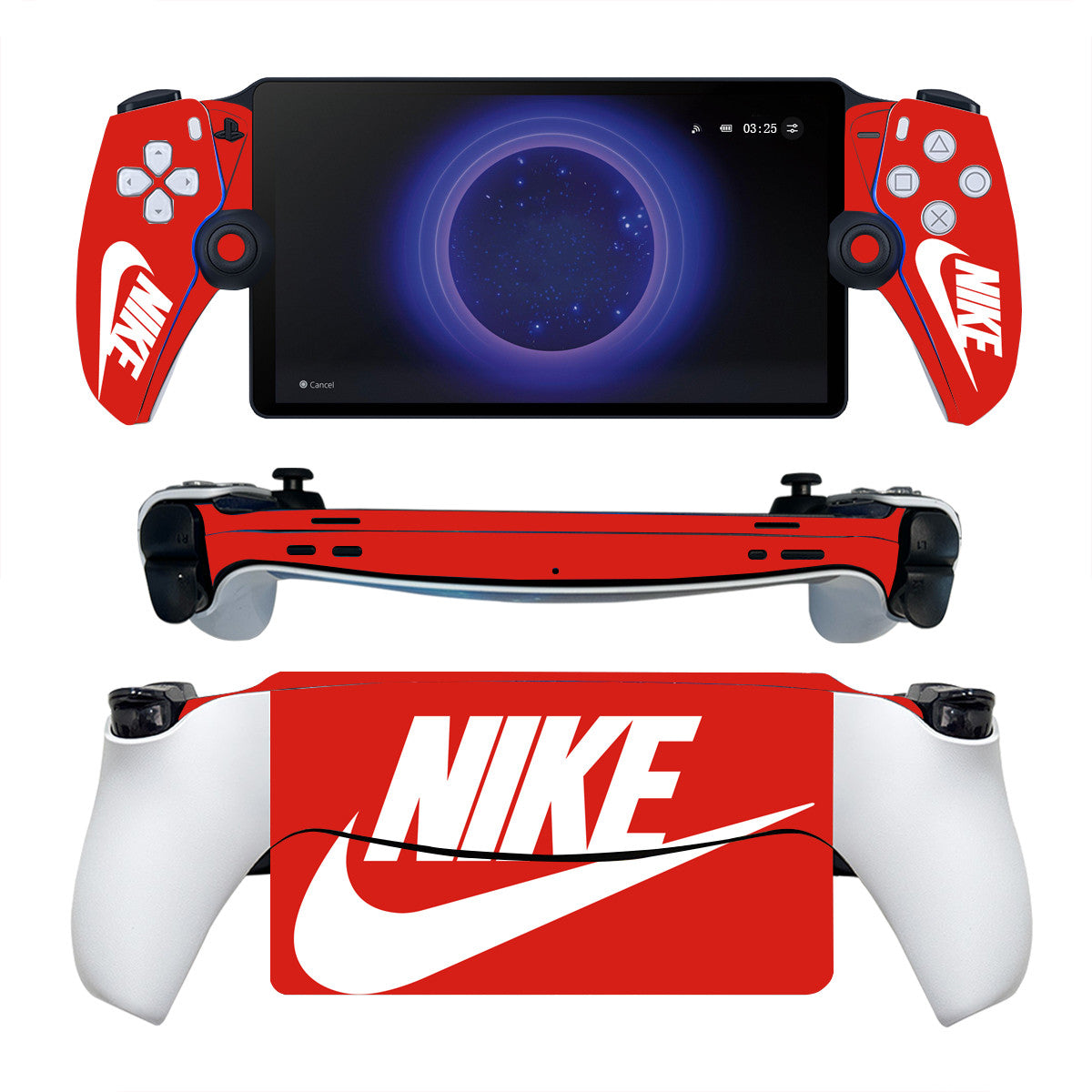 Exclusive collaboration: Nike and PlayStation unite in the Portal Protector Skin for a unique console experience.