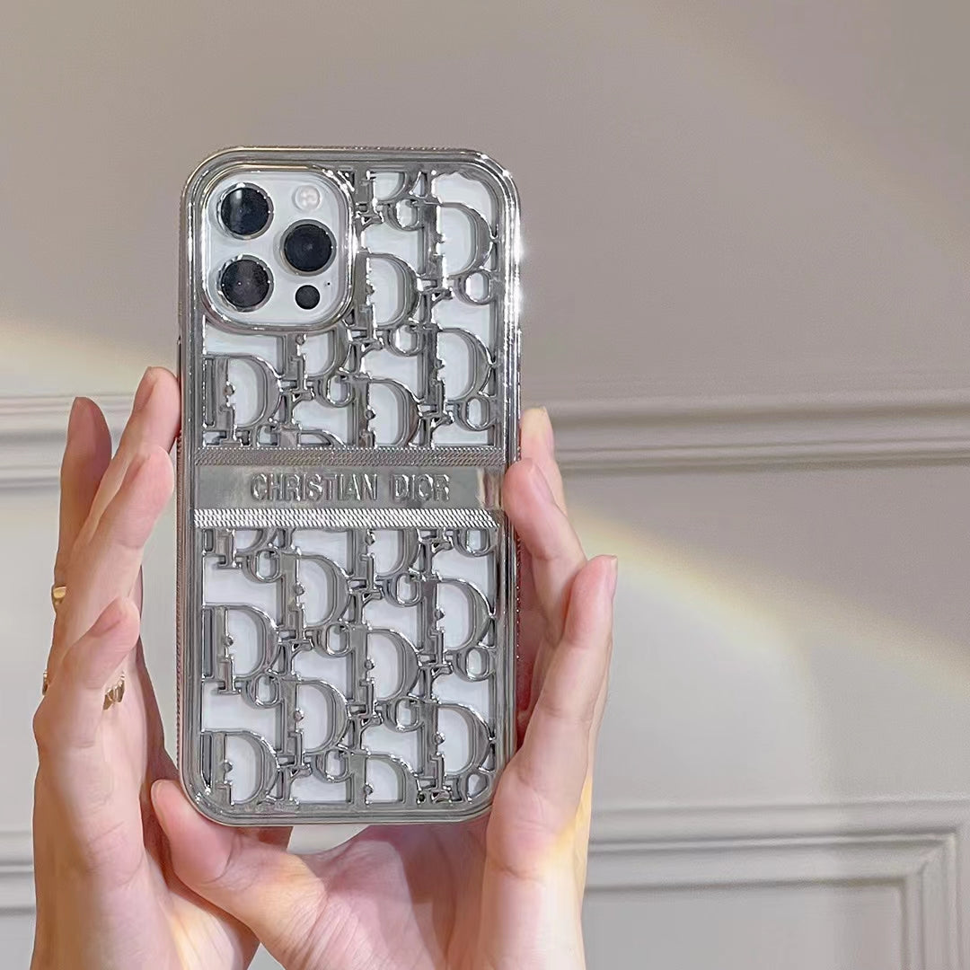 Fashion-forward Dior-inspired iPhone Case in a Soft and Trendy Design